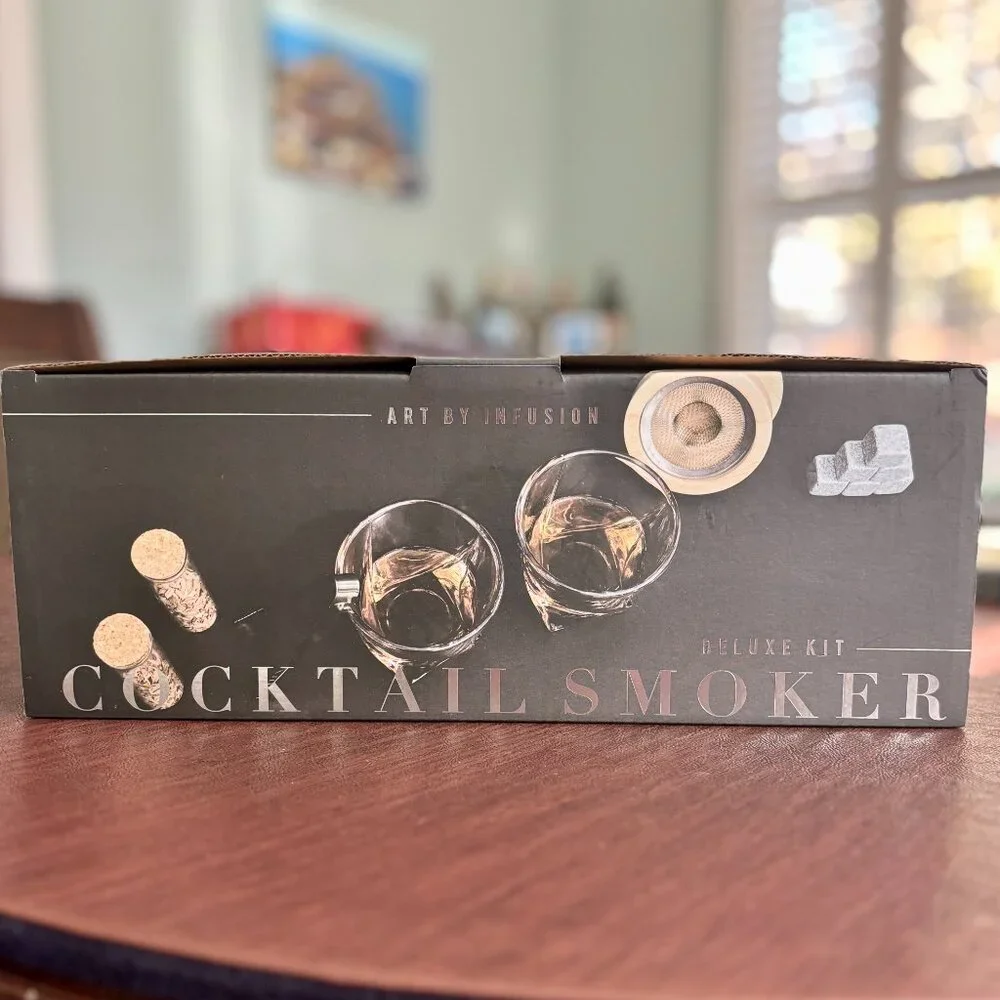 NWT Art by Infusion 14 Piece Cocktail Smoker Kit Gift Set 2 Glasses